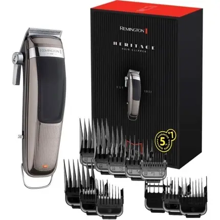 Ofertă exclusivă Mașină de tuns, Remington, Heritage, inox gri