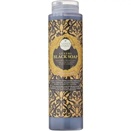 Reduceri Gel de duș, Nesti Dante, Luxury Black Soap, cărbune activ, 300ml