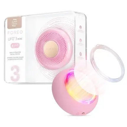 Vezi acum Masca faciala Foreo UFO 3 Mini, LED, Perla roz