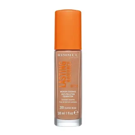 Fond de ten, Rimmel, Lasting Radiance SPF25, bej Popular
