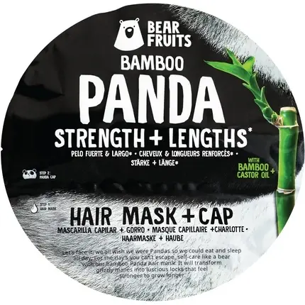Masca par Bear Fruits Bamboo Strength + Length cu panda 20ml Reducere