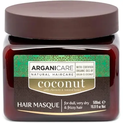 Masca de păr Arganicare, Argan Coconut, 500ml, maro Lichidare de stoc