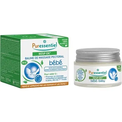 Ofertă Balsam Masaj Pectoral, Puressentiel, Resp OK Bebe, 30ml, Verde