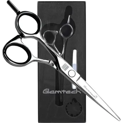 Preț promoțional Foarfecă Păr Glamtech Pro Lefty 5.5, Negru, Stângaci