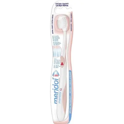 Periuță dinți, Meridol, Special, alb roz Expediere rapidă