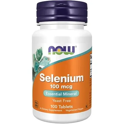 Minerale, Now, Selenium L-Selenometionina 100mcg, 100 Tablete Ofertă specială