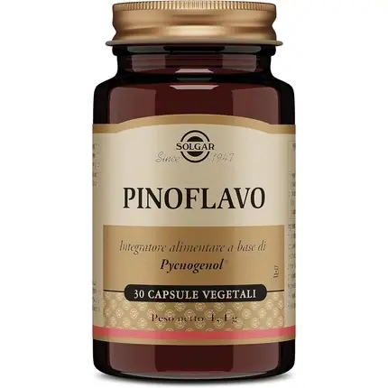 Cumpărături sigure Supliment, Solgar, Pinoflavo, 30 capsule, vegetal