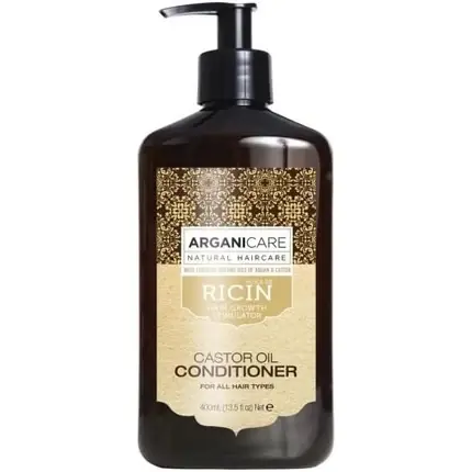 Balsam Arganicare, Ricin, 400ml, maro Expediere rapidă