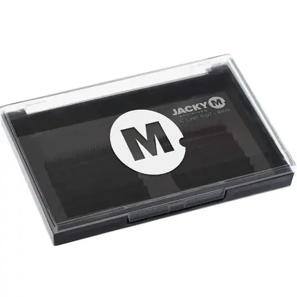 Plată securizată Gene False Jacky M, D Lash 0.20 12mm, Negre