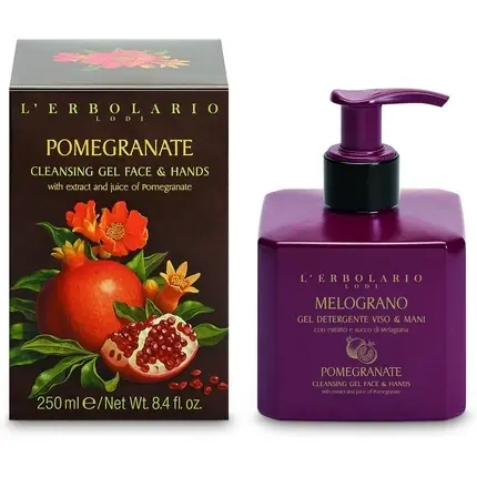 Reducere extra Gel Curățare Față și Mâini, L‘Erbolario, Rodie, 250ml