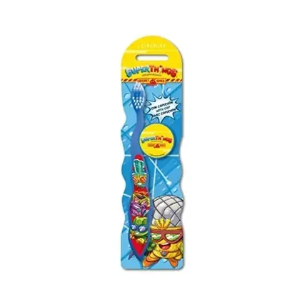 Periuță dinți copii, Superthings, model colorat, albastru Expediere rapidă