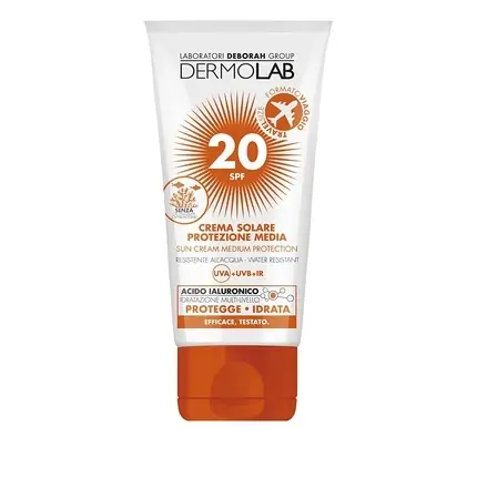 Super ofertă Cremă solară Dermolab, travel size, SPF 20, rezistentă la apă, 50ml