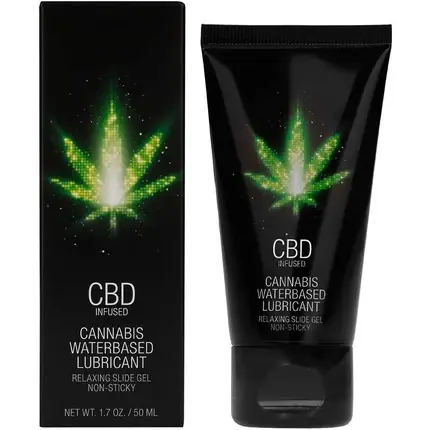 Lubrifiant apă, Pharmquests, CBD, 50ml, negru Popular