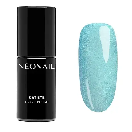 Lac de unghii, NEONAIL, Cat Eye, albastru Reducere specială