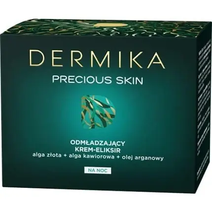Doar azi Cremă de noapte, Dermika, Precious Skin, albastru-verde