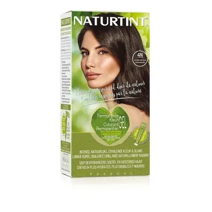 Calitate înaltă Vopsea de păr, Naturtint, 4N Castaniu Natural, 155ml