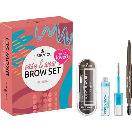 Plată securizată Set machiaj sprâncene, Essence, Easy & Wow, mediu