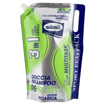 Noutate Gel duș Milmil, Refresh, 1500 ml, antibacterian