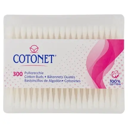 Bețișoare igienice, Cotonet, 300 buc, bumbac Livrare expres