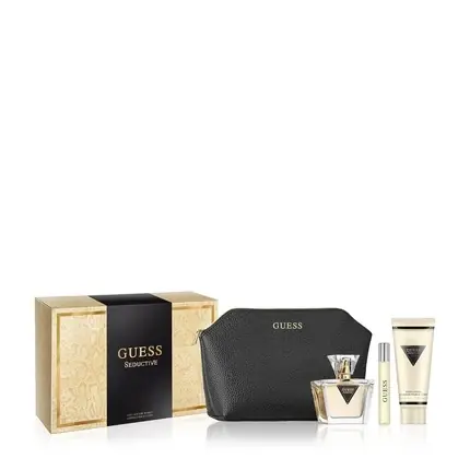 Bestseller Set cadou parfum Guess Seductive, auriu/negru