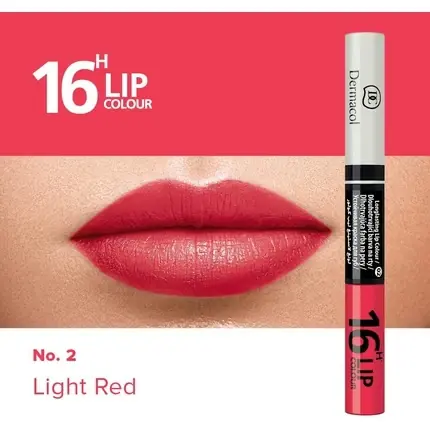 Lip Gloss, Dermacol, Light Red, 4.8g, Rezistență 16h Reducere de preț
