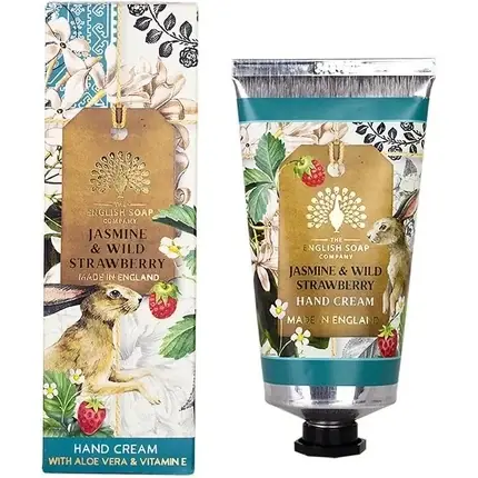 Cremă de mâini, The English Soap Company, Jasmine & Wild Strawberry, 75ml Super ofertă