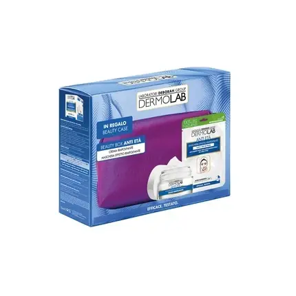 Set Îngrijire Anti-îmbătrânire Dermolab, Cremă Față, 50ml, Masca Textilă Retur ușor
