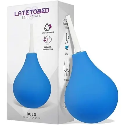 Irigator Anal Latetobed, Buld, albastru Reducere specială