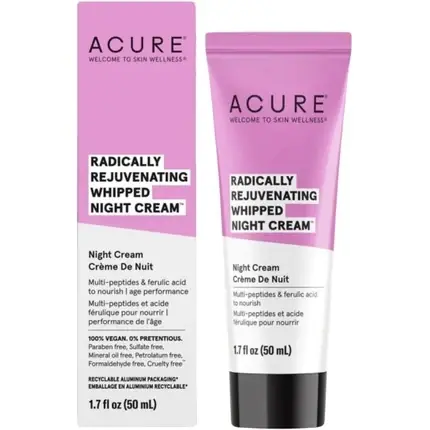 Disponibil imediat Cremă de Noapte, Acure, Rejuvenating, 50ml, Roz