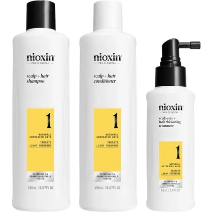 Cumpără online Set Îngrijire Păr, Nioxin, System 1, Alb