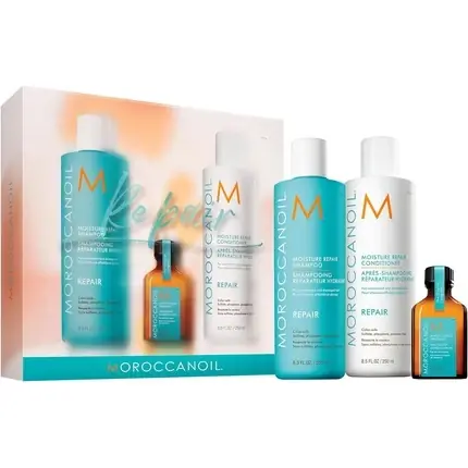 Set Îngrijire Păr, Moroccanoil, Repair, albastru Nu rata