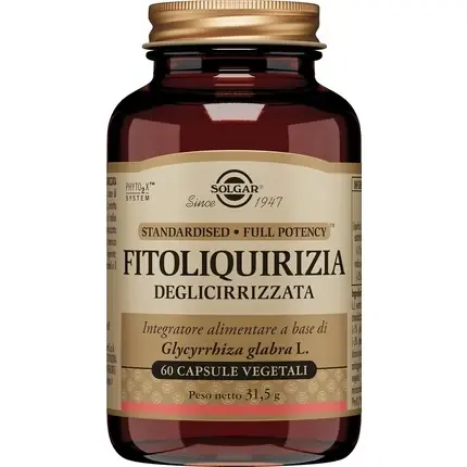 Supliment, Solgar, Fitoliquorice, 60 capsule, maro Doar azi