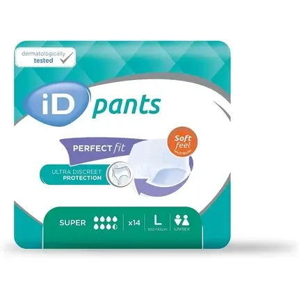 Scutece absorbante iD Expert, Super, L, alb Ofertă specială