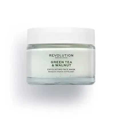 Cel mai bun preț Masca exfoliantă, Revolution Beauty, Green Tea & Walnut, 50ml, alb