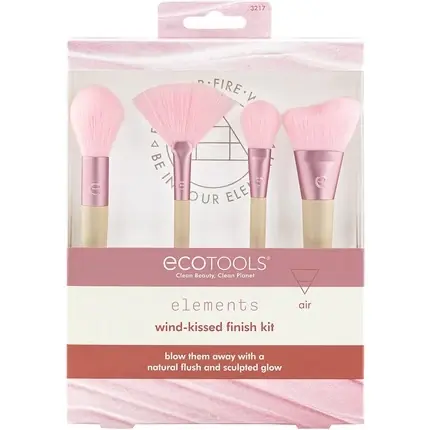 Reduceri Set Pensule Machiaj, Ecotools, Elements Wind-Kissed, Roz