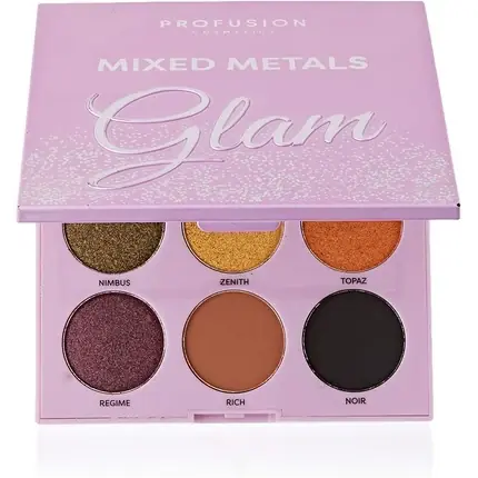 Fard de pleoape Profusion Mixed Metals Glam, 9 nuanțe, mov Ultima șansă