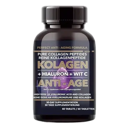 Supliment Intenson, Anti-Age, colagen, hialuron, vitamina C, 60 tablete Chilipir