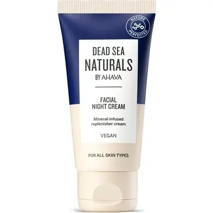 Cumpărături sigure Cremă de noapte Ahava, Dead Sea Naturals, 50ml, vegan