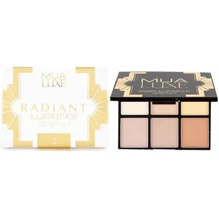 Mai ieftin Set Iluminator Mua Luxe, Radiant, 6 nuanțe, auriu