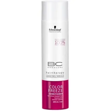 Cumpărături sigure Balsam, Schwarzkopf, Bonacure Color Freeze, roz, 200ml