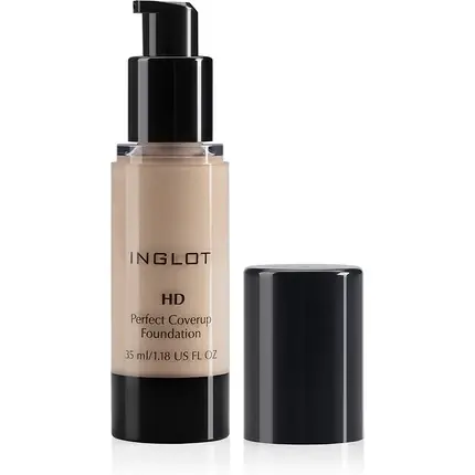 Nu rata Fond de ten, Inglot, HD Perfect Coverup, 35 ml, bej