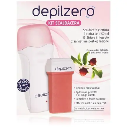 Calitate înaltă Încălzitor ceară Depilzero, Kit, alb-roz