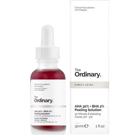 Peeling facial, The Ordinary, AHA 30% BHA 2%, 30ml Plată securizată