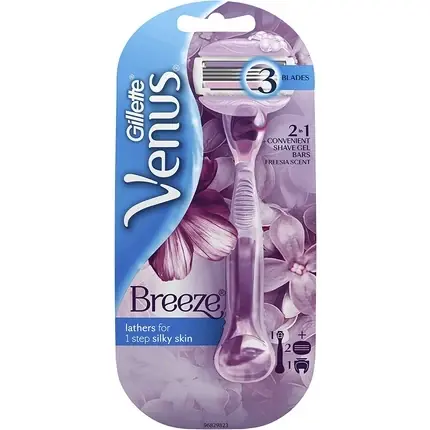 Promoție Aparat ras, Venus, Breeze, mov, 3 lame