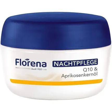 Cremă de noapte, Florena, Q10, alb-albastru Doar azi
