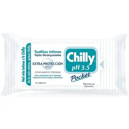 Livrare rapidă Șervețele Igienă Intimă, Chilly, Pocket, biodegradabile