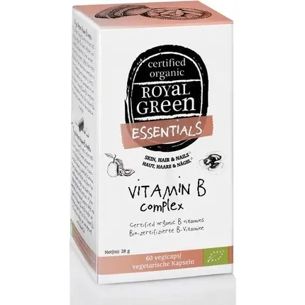 Vitamina B, Royal Green, 60 capsule vegetale, organic Ultima șansă