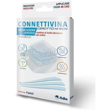 Cerotto, Fidia Farmaceutici, Connettivina Hitech, transparent, 8x12 cm, 4 buc Super ofertă
