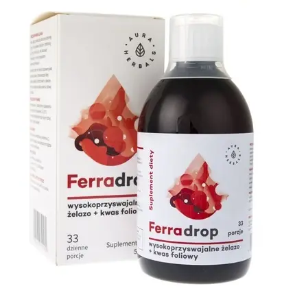 Supliment Lichid, Aura Herbals, Ferradrop, 500ml, transparent Reducere specială