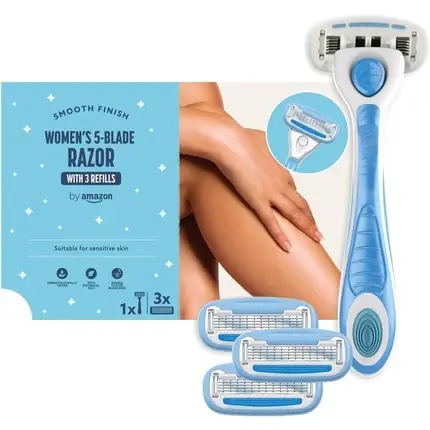 Aparat ras, Amazon, 5 lame, albastru Ieftin
